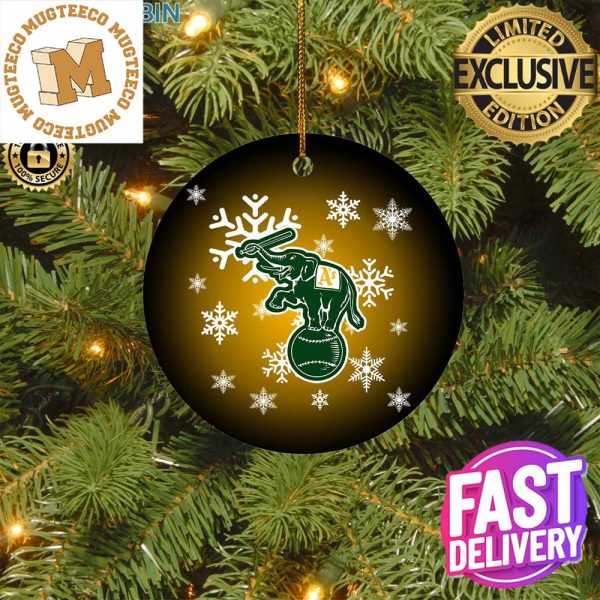 Oakland Athletics MLB Merry Christmas 2023 Holiday Gifts Decorations Ornament