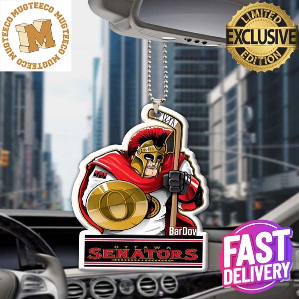 Ottawa Senators NHL Mascot 2023 Holiday Gifts Christmas Car Decorations Ornament