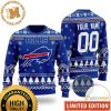 Personalized Chicago Bears Custom Name Number Ice Flower In Dark Ugly Sweater Christmas – Chicago Bears Christmas Sweater