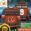 Personalized Cincinnati Bengals Ugly Christmas Sweater – Custom Name Number Bengals Ugly Sweater