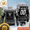 Raiders Disney Donald Duck Mickey Mouse Goofy NFL Personalized Christmas Ugly Sweater