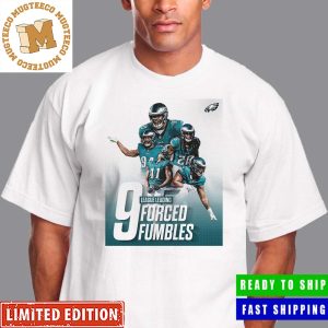 Philadelphia Eagles 9 League Leading Forced Fumbles Premium Unisex T-Shirt