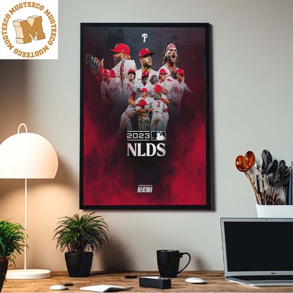 Philadelphia Phillies Advance To 2023 MLB NLDS Red October Home Decor Poster Canvas