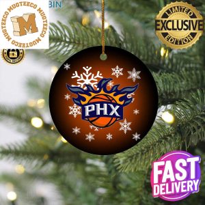 Phoenix Suns NBA Custom Name 2023 Christmas Decorations Ornament