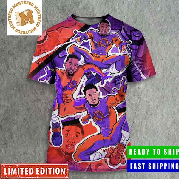 Phoenix Suns Spider Man With Great Power Comes Great Responsibility All Over Print Shirt