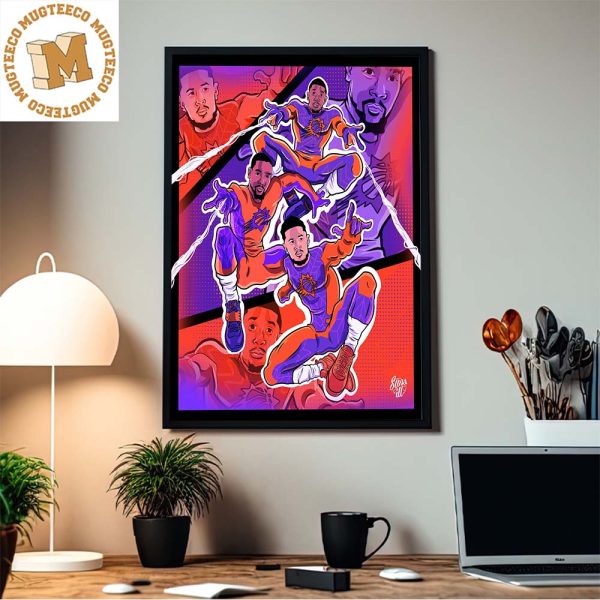 Phoenix Suns Spider Man With Great Power Comes Great Responsibility Home Decor Poster Canvas