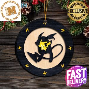 Pikachu Evolution Pokemon Custom Name 2023 Holiday Gifts Christmas Decorations Ornament