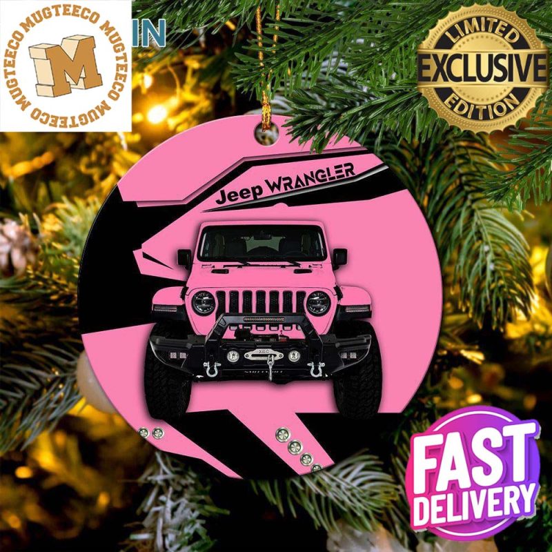 Pink Jeep Car Christmas Tree Decorations Ornament Mugteeco