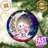 Pokemon Espeon Umbreon Love You To The Moon Galaxy Circle Ornament – Christmas Decorations