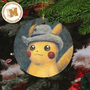 Pokemon x Van Gogh Museum Pikachu Art Inspired By Van Gogh Christmas Tree Decorations Ornament