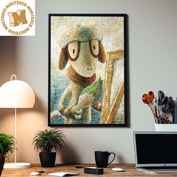 Pokemon x Van Gogh Museum Smeargle Art Inspired By Van Gogh Home Decor Poster Canvas