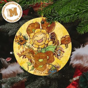 Pokemon x Van Gogh Museum Sunflora Art Inspired By Van Gogh Christmas Tree Decorations Ornament