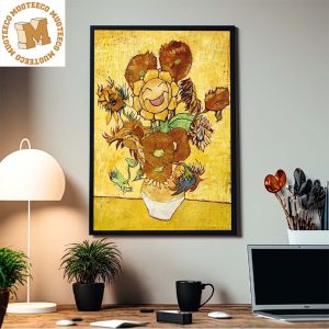 Pokemon x Van Gogh Museum Sunflora Art Inspired By Van Gogh Home Decor Poster Canvas