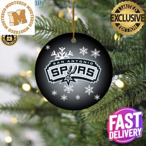 San Antonio Spurs NBA 2023 Holiday Gifts Christmas Decorations Ornament