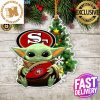 Seattle Seahawks Baby Yoda NFL Christmas Tree Decorations Ornament