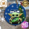 Seattle Seahawks Football Mascot NFL Custom Name 2023 Gifts Christmas Decorations Ornament