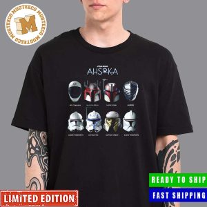 Star Wars Ahsoka All Helmets Gifts For Fan Unisex T-Shirt