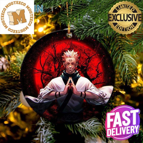 Sukuna Jujutsu Kaisen Moonlight Xmas Custom Name Tree Decorations Ornament