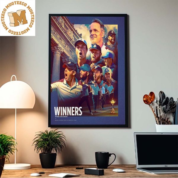 Team Europe Winners Of Ryder Cup Home Decor Poster Canvas