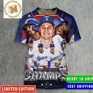 Texas Rangers MLB American League Champs Going To The World Series All Over Print Shirt