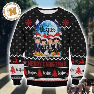 The Beatles Funny Santa Hat Merry Christmas 2023 Holiday Gifts Christmas Ugly Sweater