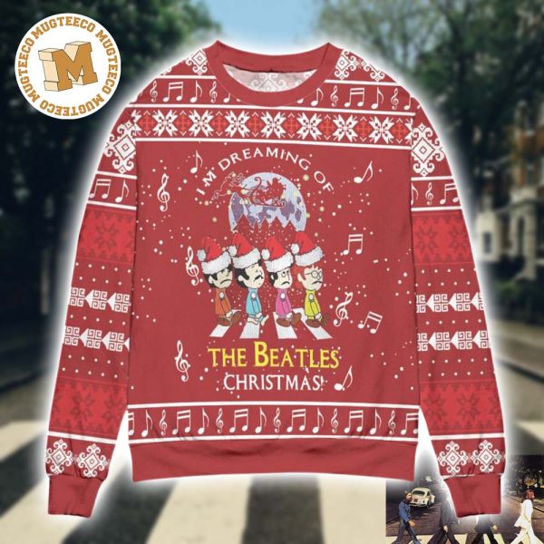 The Beatles Im Dreaming Of The Beatles Christmas Xmas Gifts Ugly Christmas Sweater