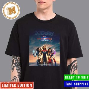 The Marvels Dolby Poster Captain Marvel Is Back For A Cosmic Team Up Unisex T-Shirt