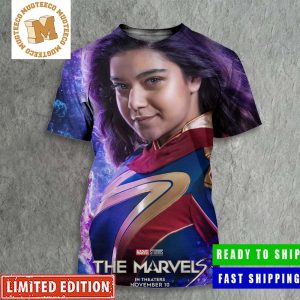 The Marvels Ms Marvel Characters Poster In Theaters November 10 All Over Print Shirt