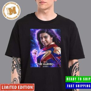 The Marvels Ms Marvel Characters Poster In Theaters November 10 Unisex T-Shirt