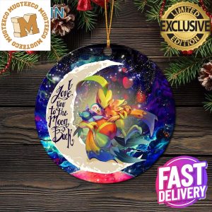 Torchic Grovyle Piplup Pokemon Love You To The Moon And Back Personalized 2023 Holiday Merry Christmas Decorations Ornament