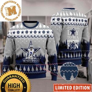 Trevon Diggs 7 NFL Dallas Cowboys 2023 Holiday Gifts For Fan Christmas Ugly Sweater