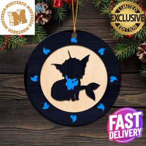 Umbreon Pokemon Personalized 2023 Holiday Merry Christmas Decorations Ornament
