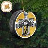 2023 NHL Stanley Cup Champions Vegas Golden Knights Team Celebration Puck Christmas Tree Decorations Ornament