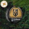 Vegas Golden Knights Stanley Cup Champions Puck 2023 Champions Holiday Gifts Christmas Decorations Ornament