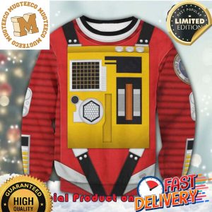 2001 A Space Odyssey Red Ugly Christmas Sweater For Holiday 2023 Xmas Gifts