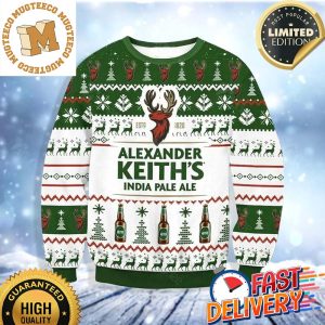 Alexander Keiths Ipa Xmas 2023 Holiday Gift For Beer Lovers Ugly Christmas Sweater