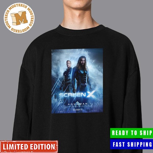 Aquaman And The Lost Kingdom The Tide Is Turning Screen X Poster Classic Shirt