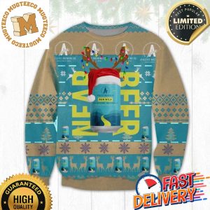 Athletic Brewing Run Wild Christmas Ugly Sweater For Holiday 2023 Xmas Gifts