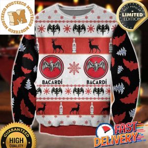 Bacardi All Printed Ugly Christmas Sweater Sweatshirt For Holiday 2023 Xmas Gifts