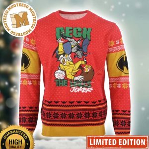 Batman Deck The Halls Joker Ugly Christmas Sweater