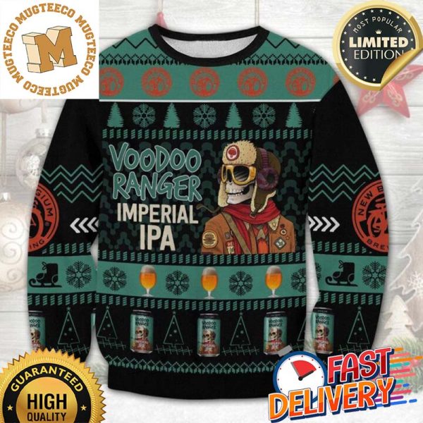 Belgium Voodoo Ranger Imperial IPA Christmas Ugly Sweater For Holiday 2023 Xmas Gifts