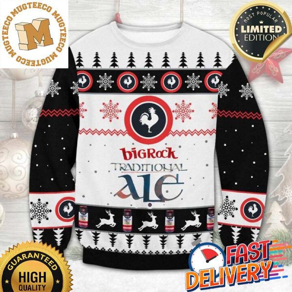 Big Rock Traditional Ale Ugly Christmas Sweater For Holiday 2023 Xmas Gifts