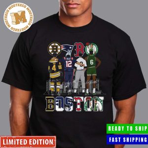 Boston City Of Champions Legends Celtics Bruins Red Sox and New England Patriots Unisex T-Shirt