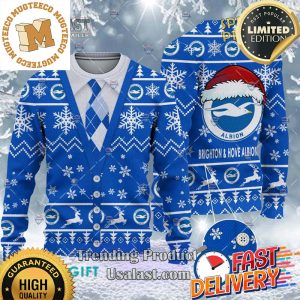 Brighton & Hove Albion F.C Cardigan Ugly Sweater 2023 For Holiday 2023 Xmas Gifts