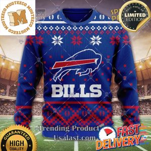 Buffalo Bills NFL 3D Ugly Xmas Sweater For Holiday 2023 Xmas Gifts