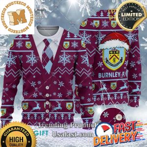 Burnley F.C Cardigan Ugly Sweater 2023 For Holiday 2023 Xmas Gifts