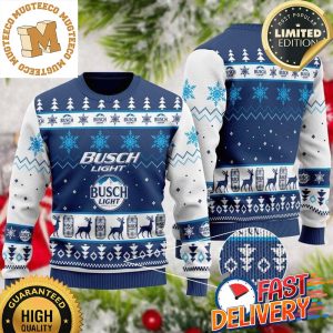 Busch Light 3D Christmas Ugly Sweater For Holiday 2023 Xmas Gifts