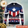 Captain Marvel Suit Knitted Ugly Christmas Sweater