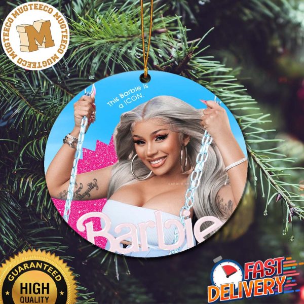 Cardi B Barbie Movie Style This Barbie Is A Icon Christmas Tree Decorations Ornament