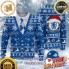 Chelsea FC Santa Hat Ugly Christmas Sweater For Holiday 2023 Xmas Gifts